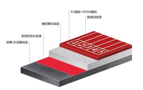 塑胶跑道的构造