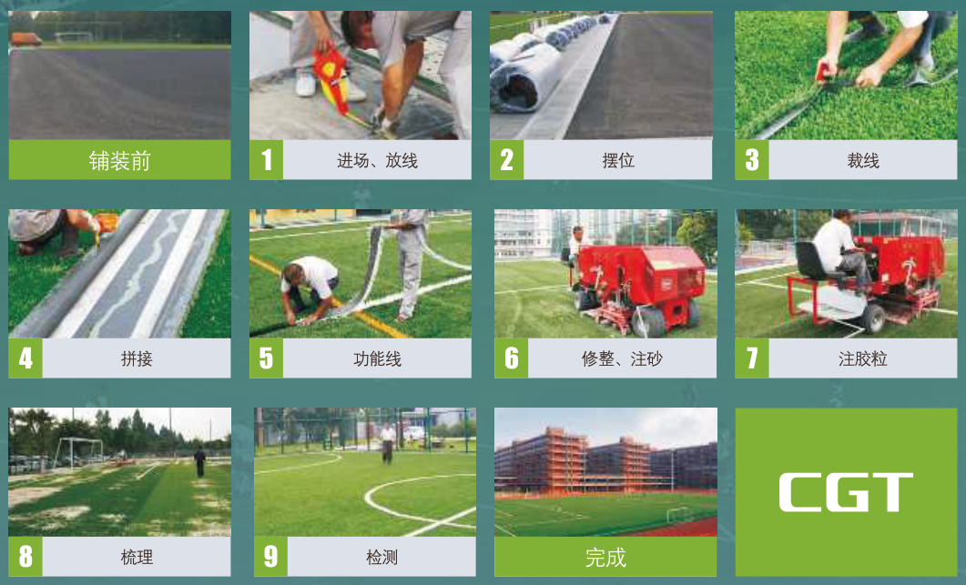 足球场施工示意图